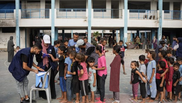 Γάζα: Με επιτυχία ολοκληρώθηκε η πρώτη φάση της εκστρατείας εμβολιασμού για την πολιομυελίτιδα